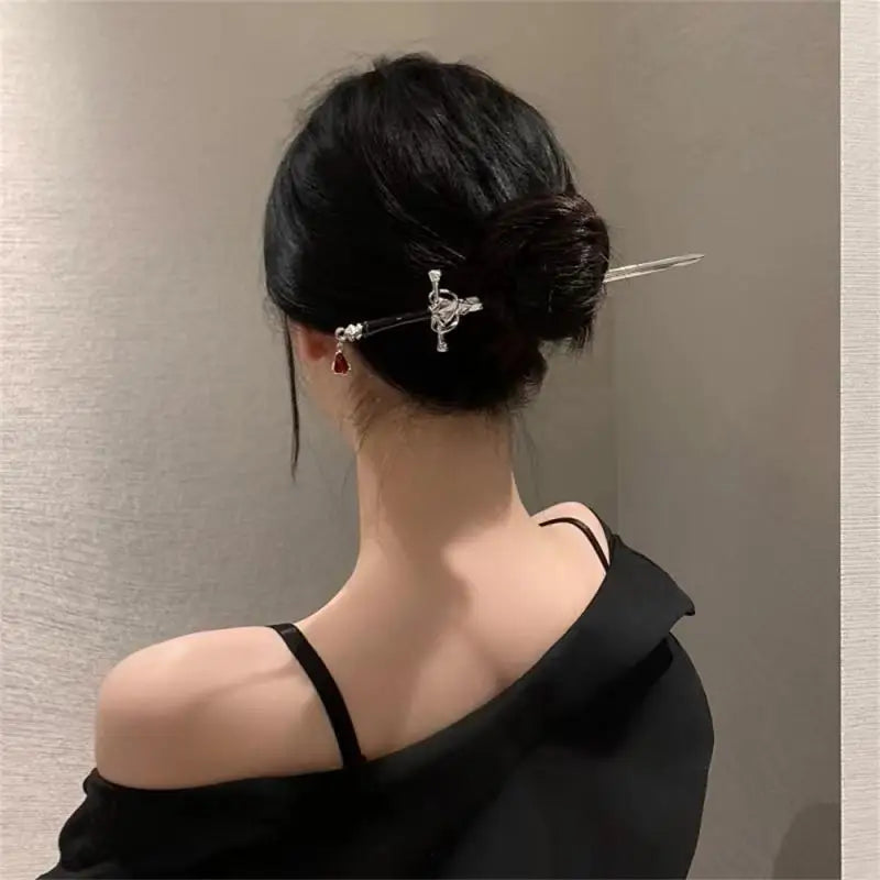 New Retro Sword Hairpin Hair Jewelry Chinese Simple