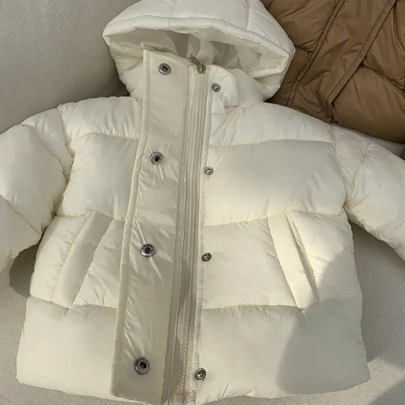 MILANCEL Winter Kids Parkas Korean Style Girls Fur