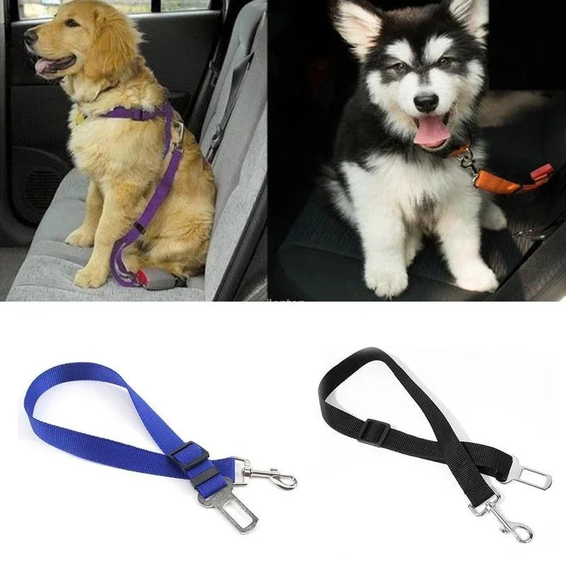 Stool-carrying Adjustable Dog Pet Car Safety Seat Belt