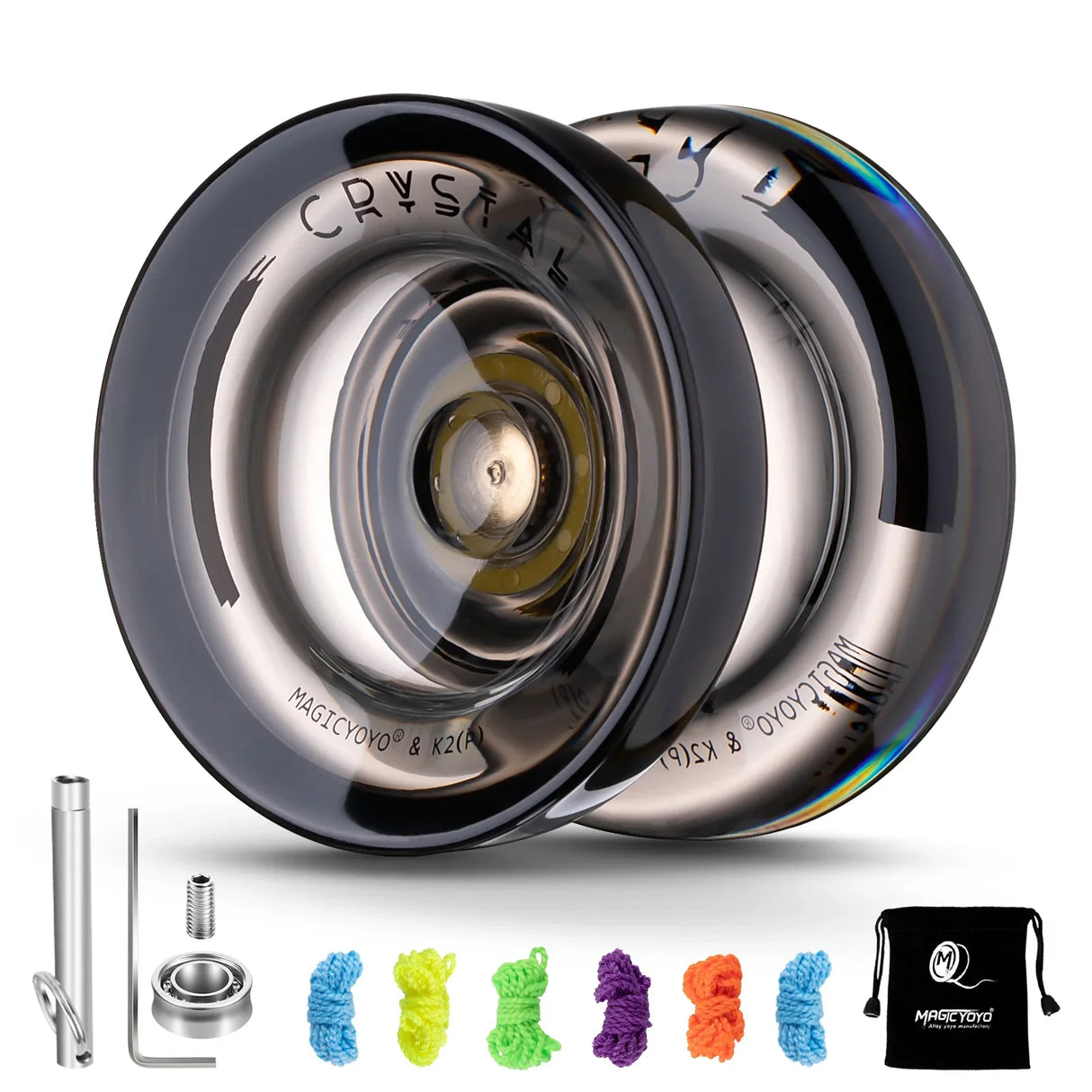 MAGICYOYO Responsive Crystal YoYo K2, Plastic Yo Yo