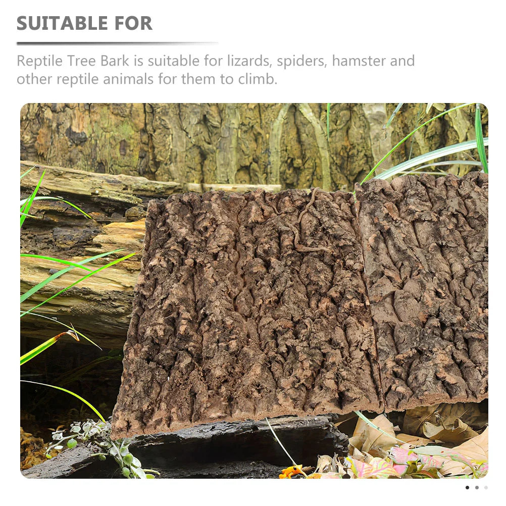 Bark Reptile Cork Tree Terrarium Background Climbing Tank