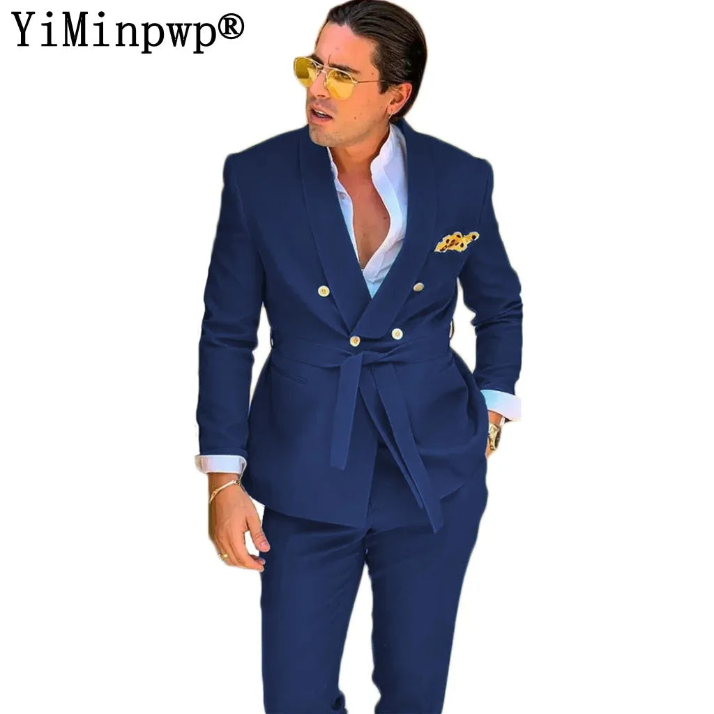 Designer Green Suits for Men 2 Piece Blazer
