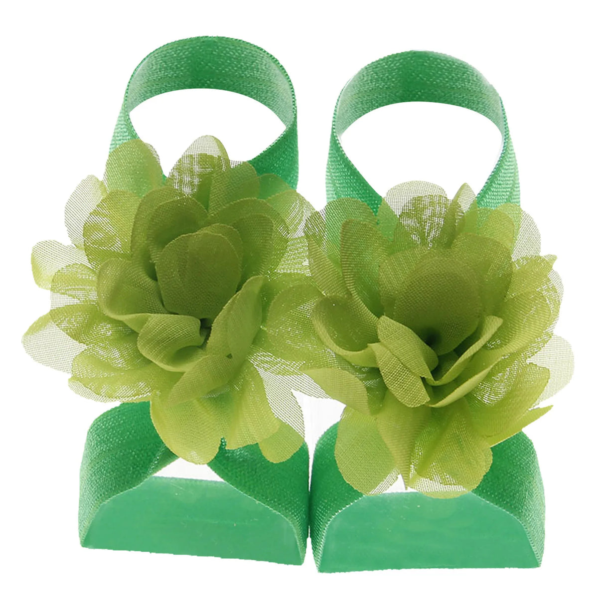 Cute Flower Chiffon Baby Sandals Soft Breathable Solid
