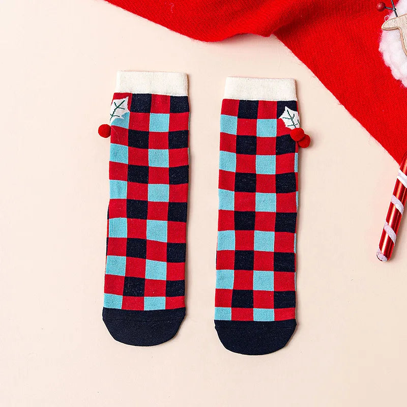 4 Pairs/Lot Children Girls Socks Christmas Socks For