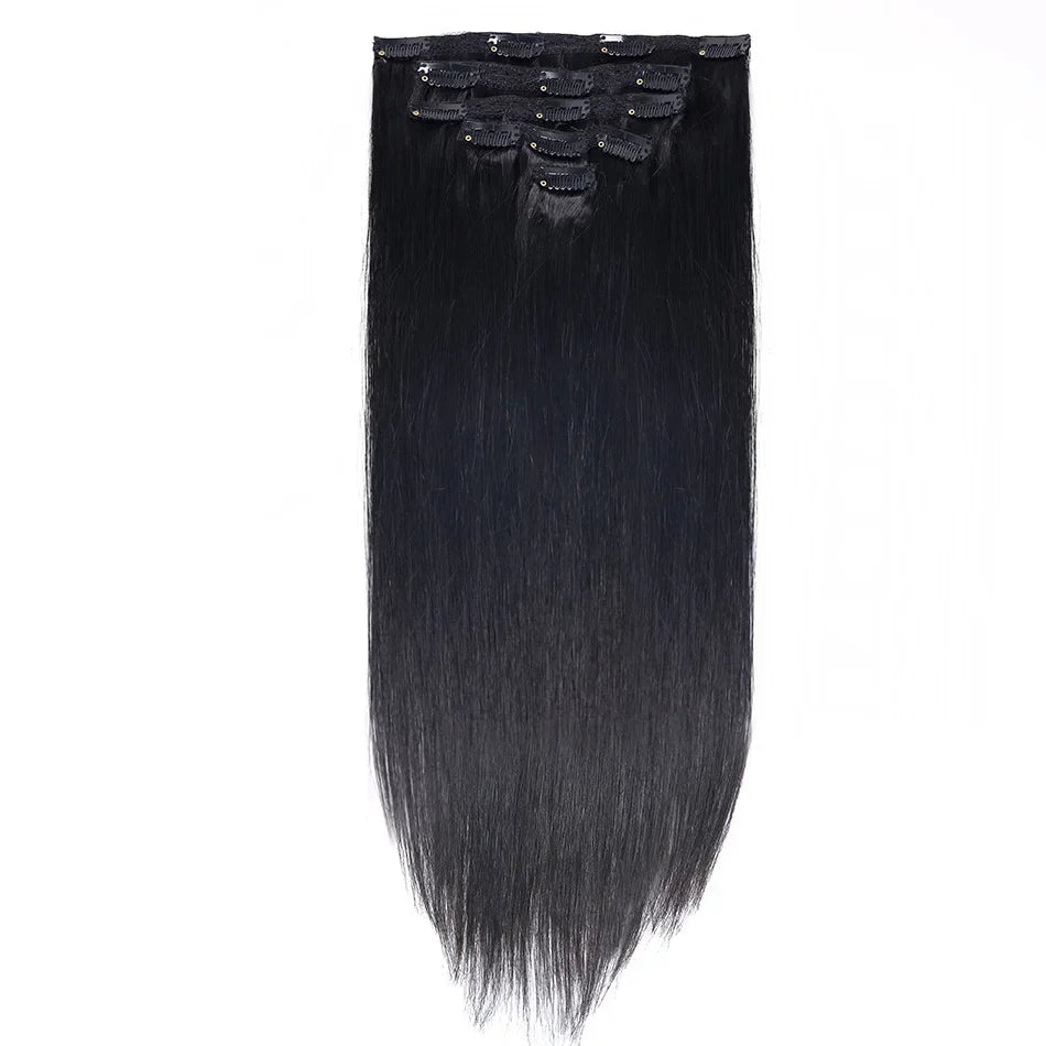 BHF Clip in Hair Extensions Human Hair Straight