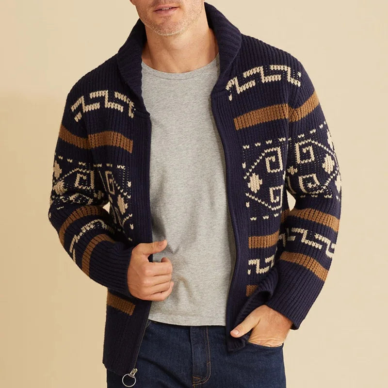 Winter Men Knitted Sweater Harajuku Cardigan Casual Sweatshirts