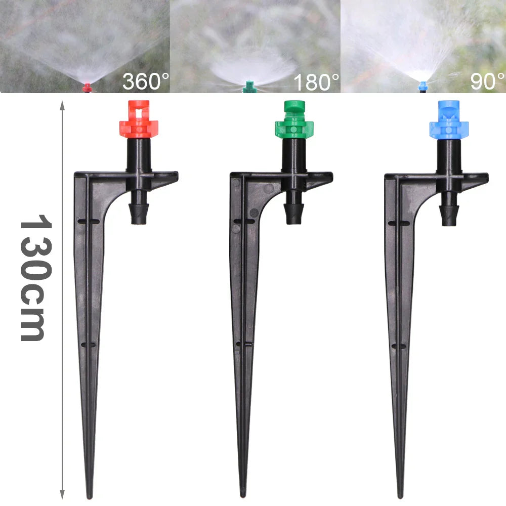 5-50m Garden Watering System 90/180/360 Degree Refraction Nozzle