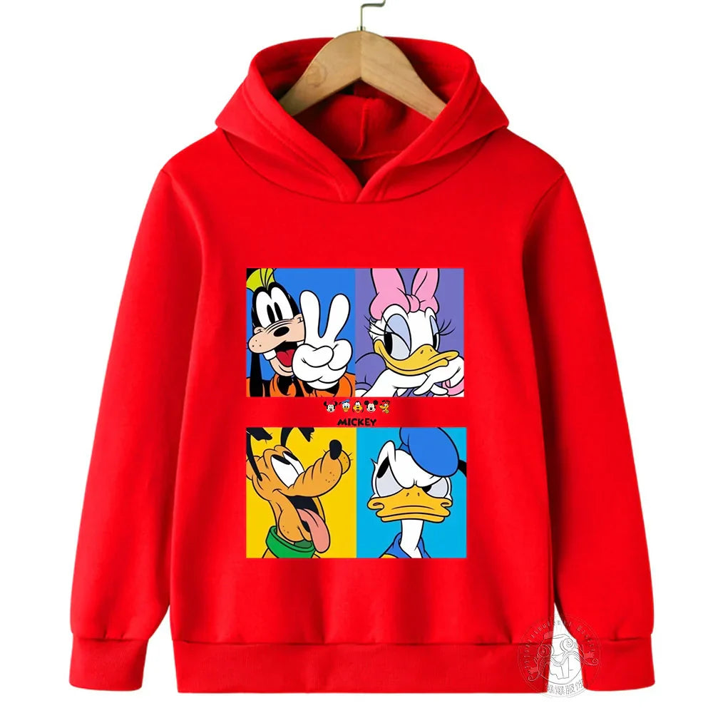 Sweatshirts Manga Anime Mickey Minnie Mouse Hoodie Kid
