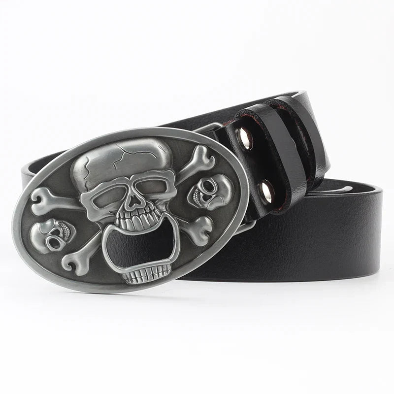 Fashion Hip Hop Style Belt Death's Head Skull