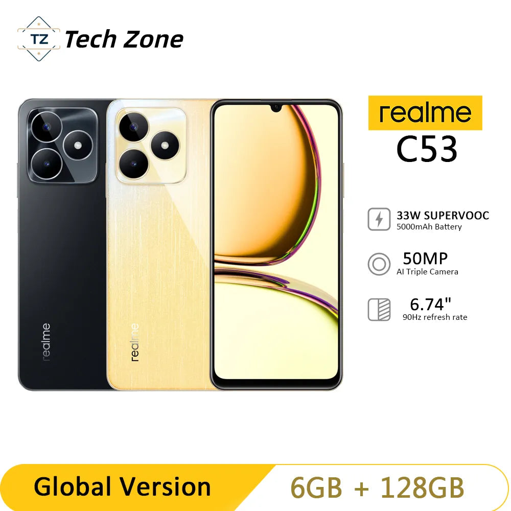 realme C53 33W SUPERVOOC Charge 5000mAh Battery 50MP