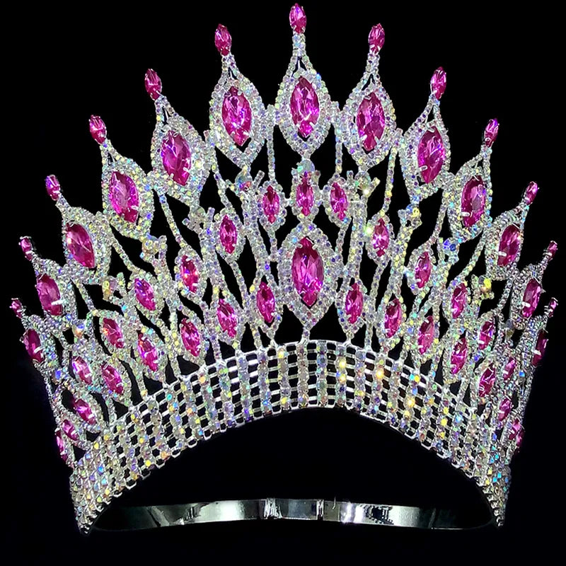 Miss Universe Wedding Crown Queen Rhinestone Tiara Party