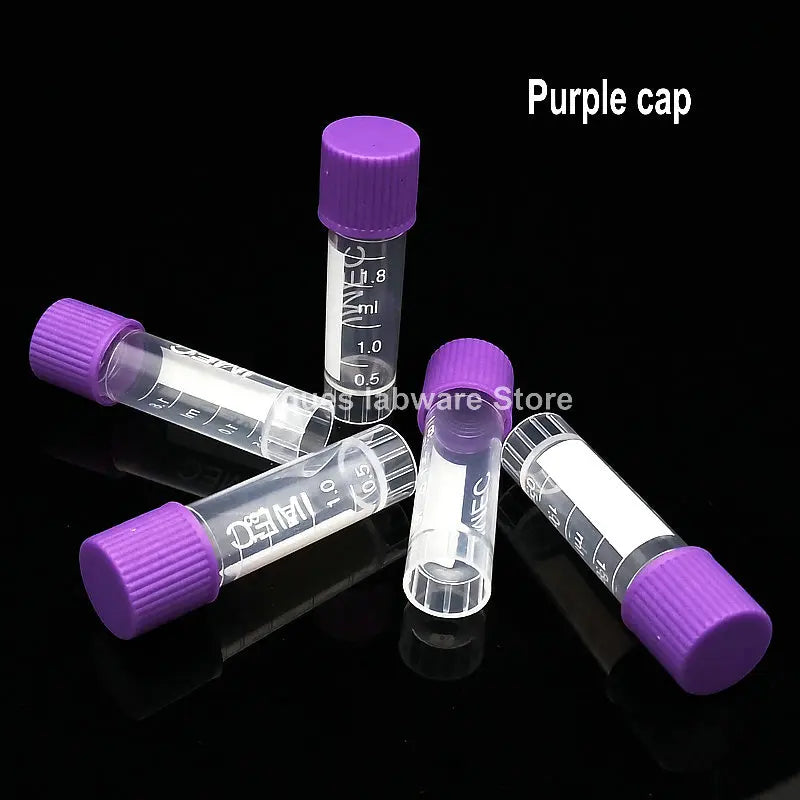 500pcs/lot Lab 1.8ml plastic Cryo Tubes Cryovial with