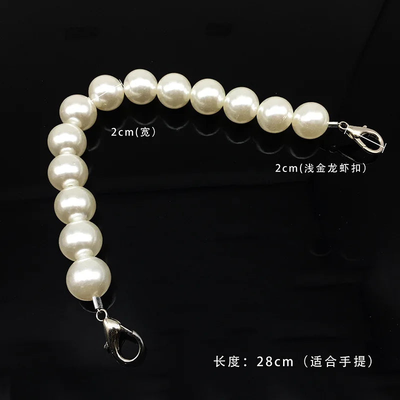 Pearl Strap for Bags Handbag Handles DIY Purse