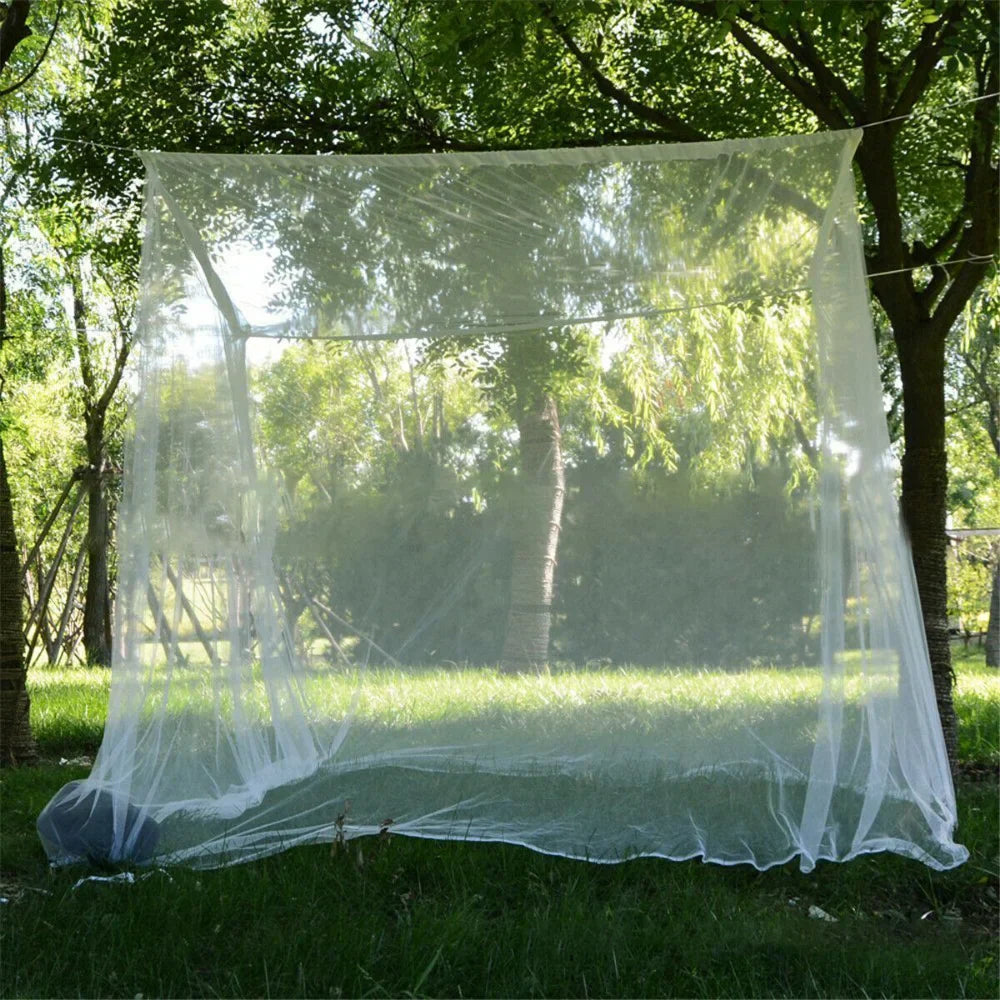 Outdoor Large White Camping Mosquito Net Travel Portable