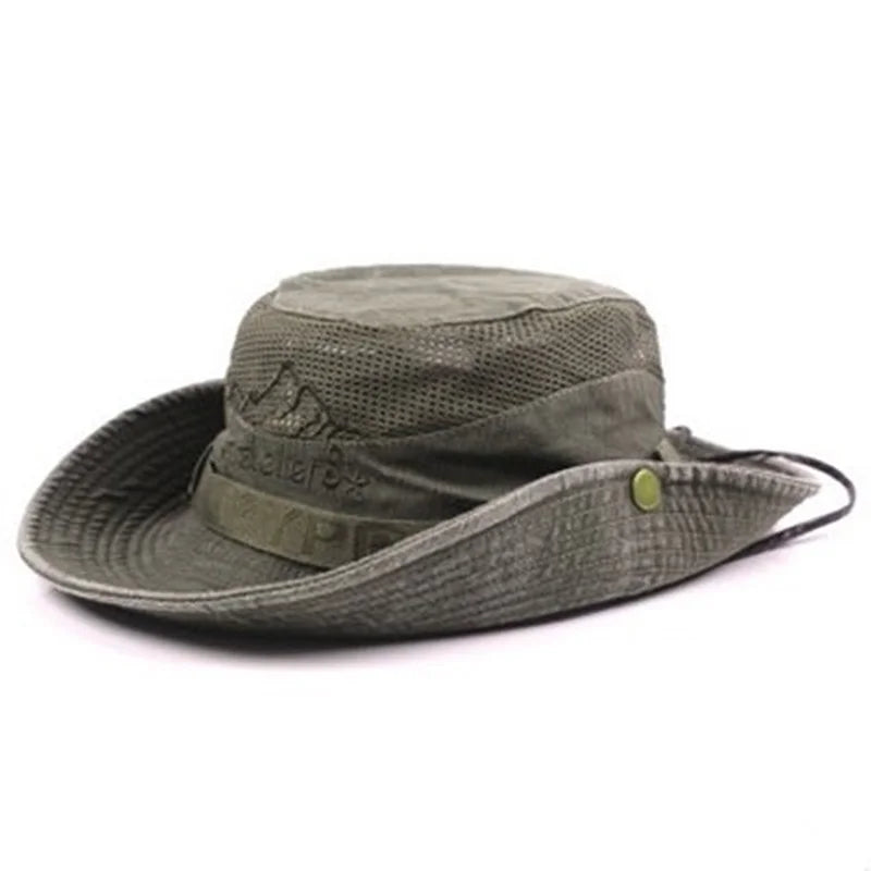 Men's Cap Summer Mesh Breathable Retro 100% Cotton