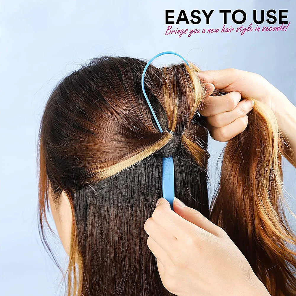 4pcsSet Women DIY Hair Tail Tools Donut Bun