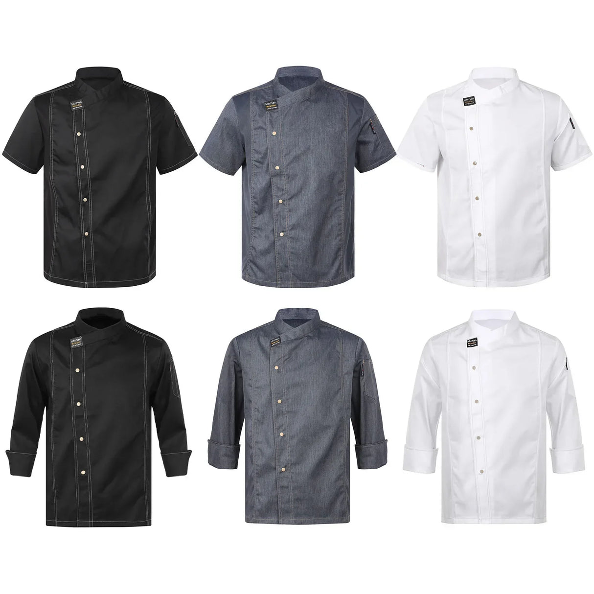 Mens Womens Unisex Chef Shirt Adults Kitchen Work