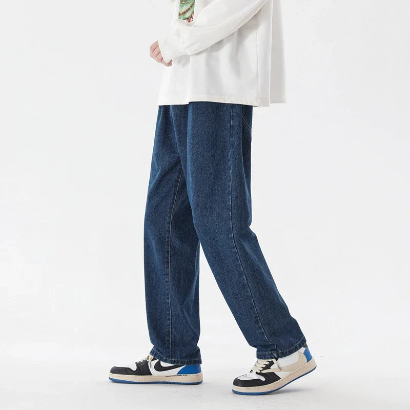 2023 New Korean Fashion Men's Casual Ankle-Length Jeans