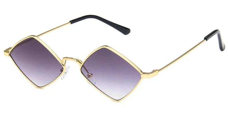 Hipster Polygon Women Sunglasses Irregular Vintage Small Frame