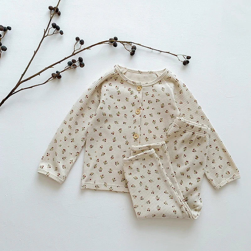 Baby Pajamas Set Loungewear Sleepwear for Kids Long