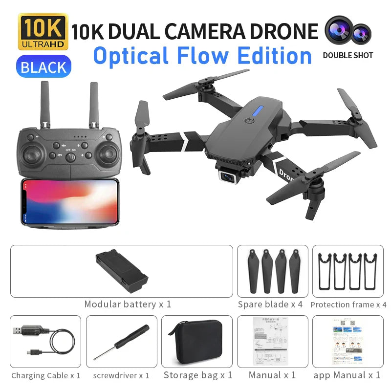 E88 Pro Drone 10K Camera Ultra HD Dual