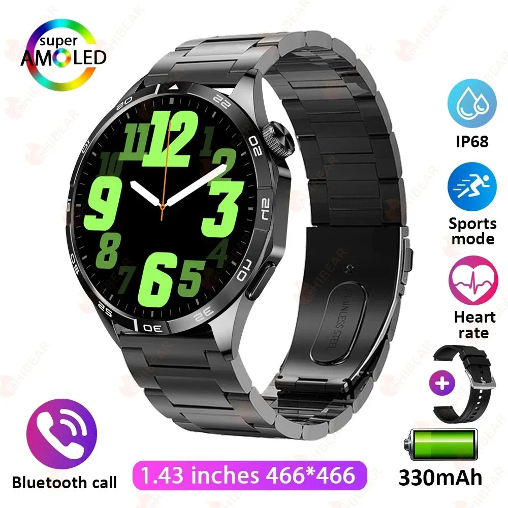 New WATCH GT 4 Smart Watch Men GPS