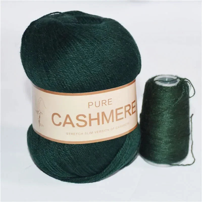 Pure Natural Mongolian Cashmere Yarn Crochet Lana para