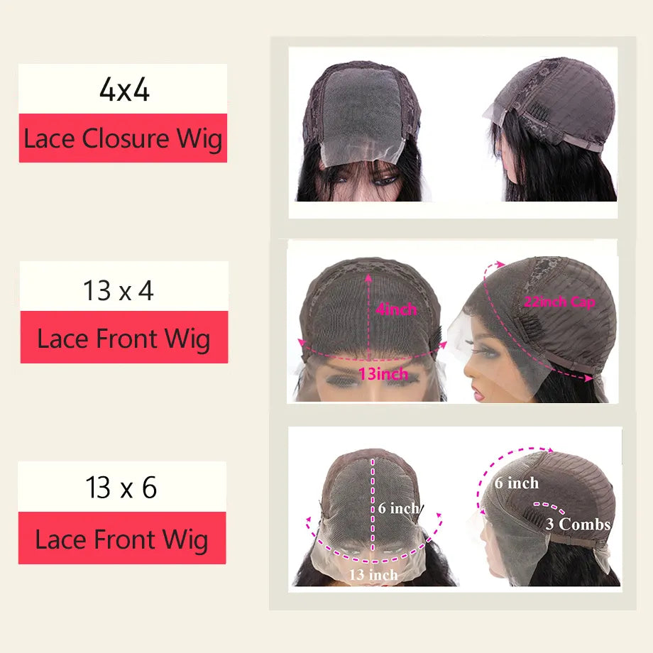 Deep Wave 13x4 Lace Front Human Hair Wigs