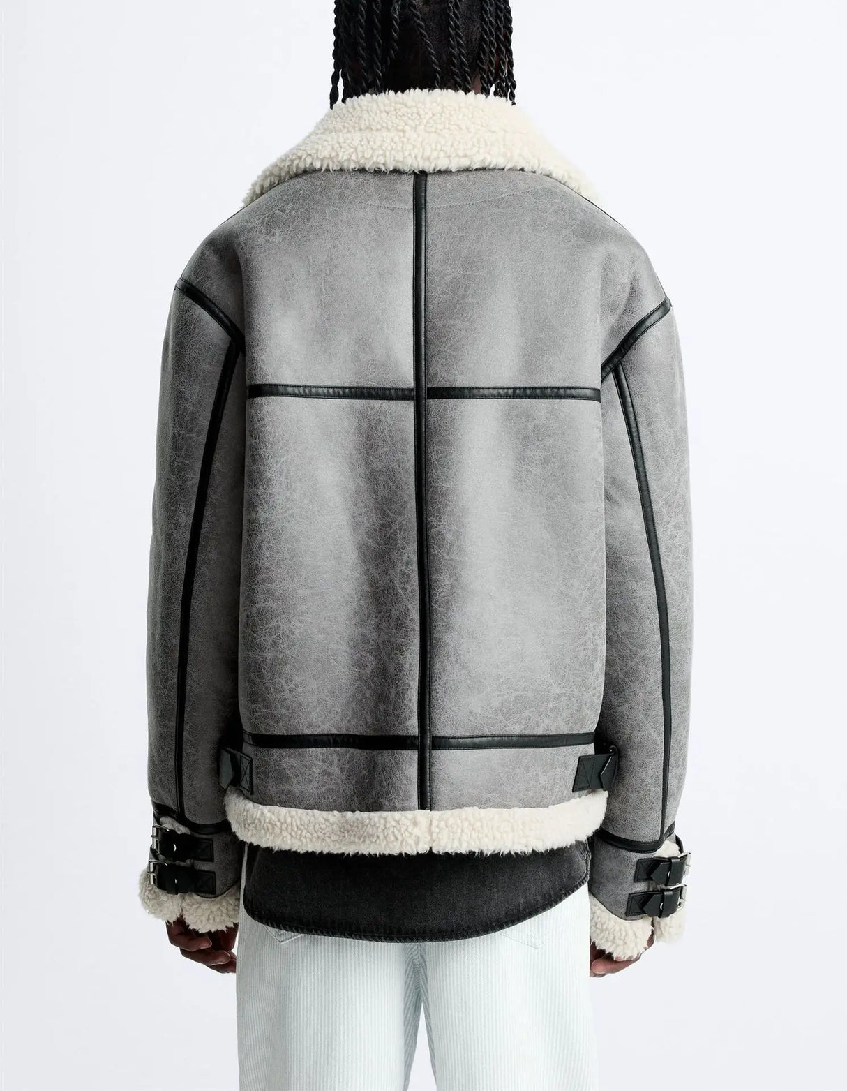 Winter Lapel Suede Rolled Lambskin American Style High
