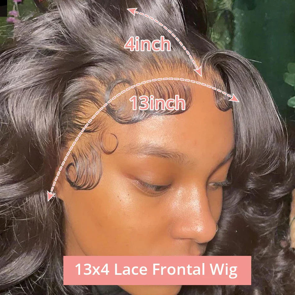 13x4 Lace Front Human Hair Wigs Brazilian Bone