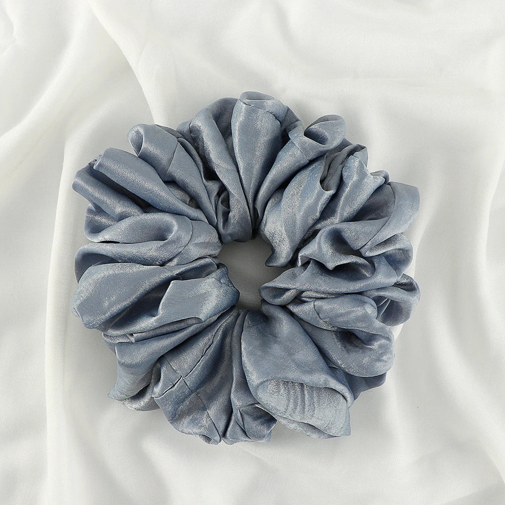 Big Size Shiny Chiffon Scrunchies for Muslim Women