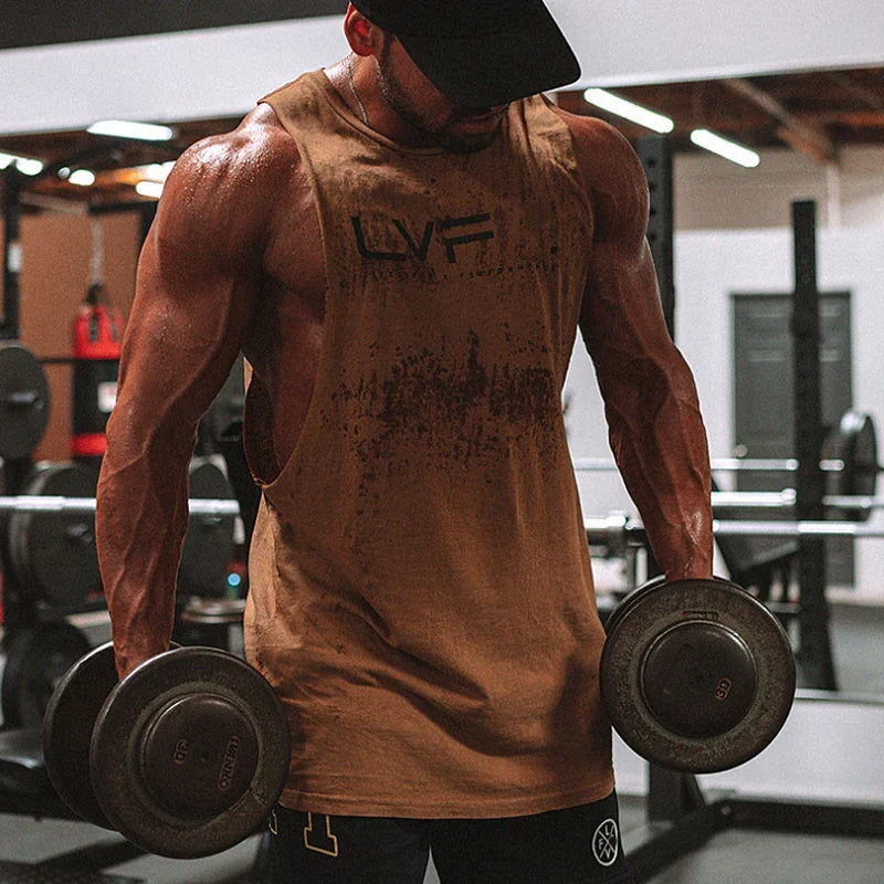 Mens Summer Gym Dry Quickly Tank Top Man