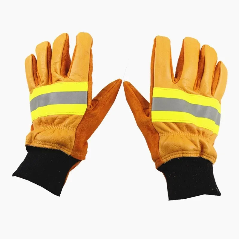 Cow Leather Fire Gloves Heat Resistant Radiant Work