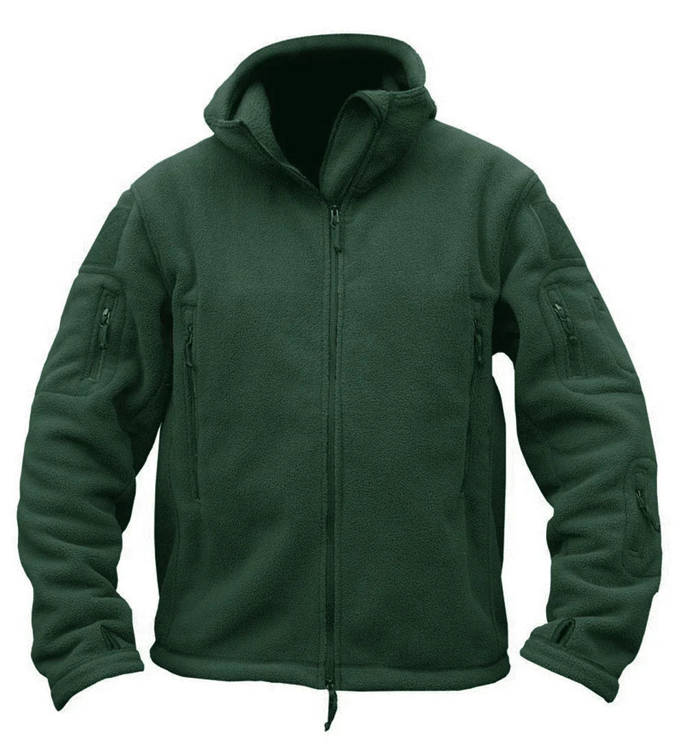 TACVASEN Winter Hooded Fleece Jackets Mens Zipper Pockets