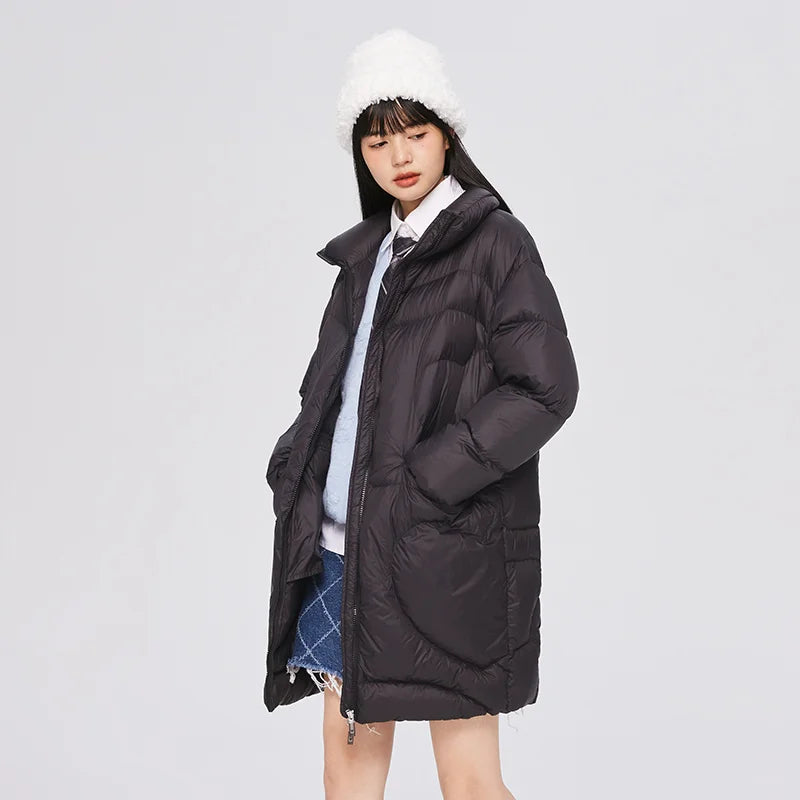 Semir Down Jacket Women Double-Proof Jacket Winter New