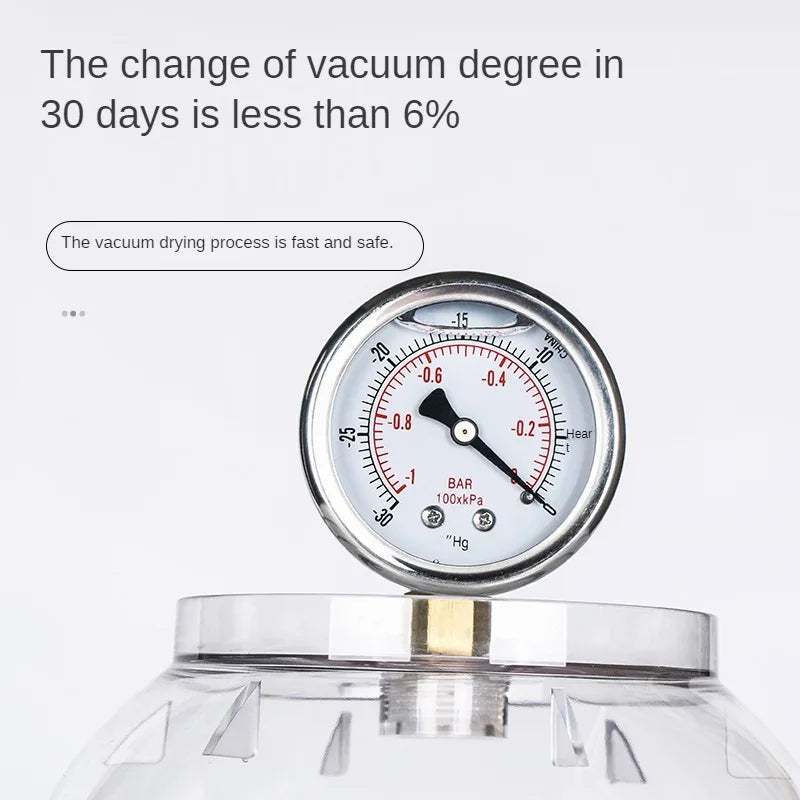 Laboratory Plastic Vacuum Dryer 150mm 250mm 300mm 400mm