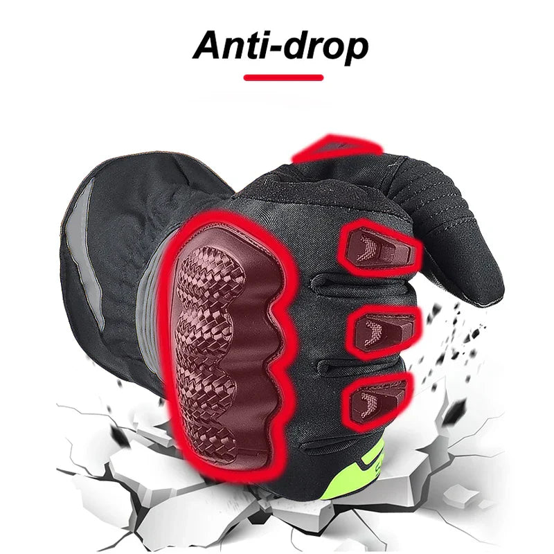 Suomy Motorcycle Gloves Winter Men Waterproof Moto Gloves Snowmobile Gloves Touch Screen Motorbike Riding Protective Gear