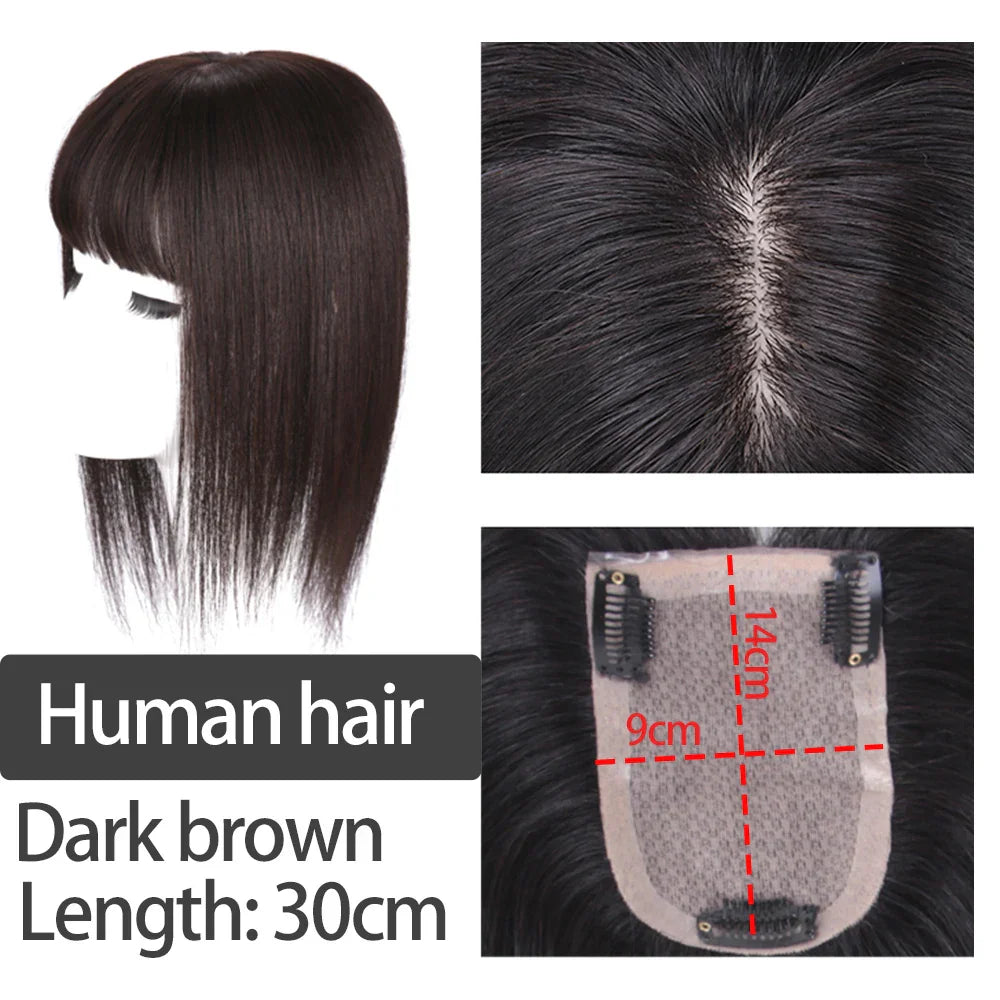 Synthetic Hair Fake Fringe Clip in Bang Cover