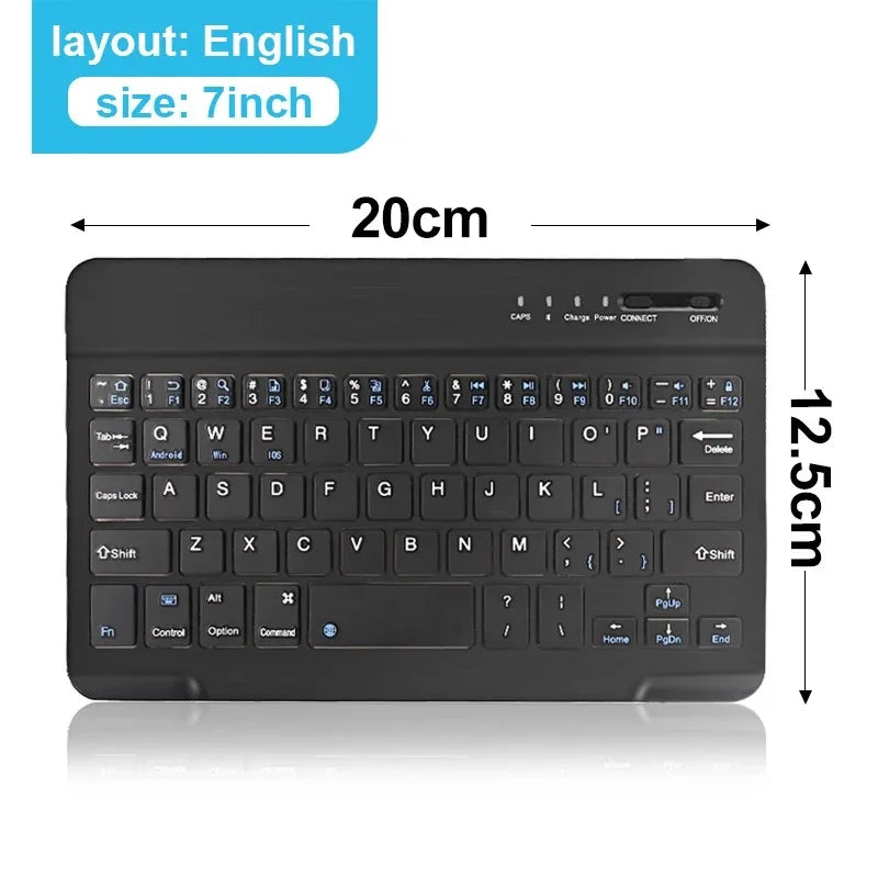 Wireless Bluetooth Keyboard 10inch Backlit Keyboard Backlight Touchpad