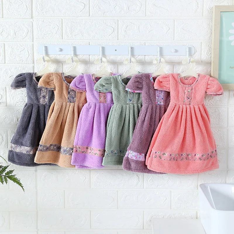 Princess Dress Towel Thick Coral Velvet Super Absorbent