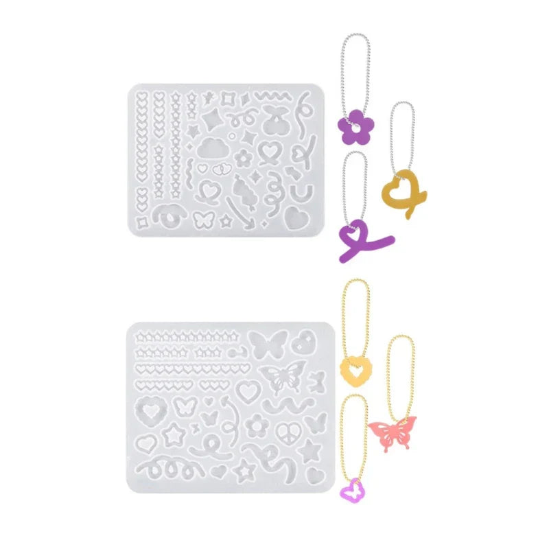 DIY Various Shapes Shaker Filler Silicone Mold Star