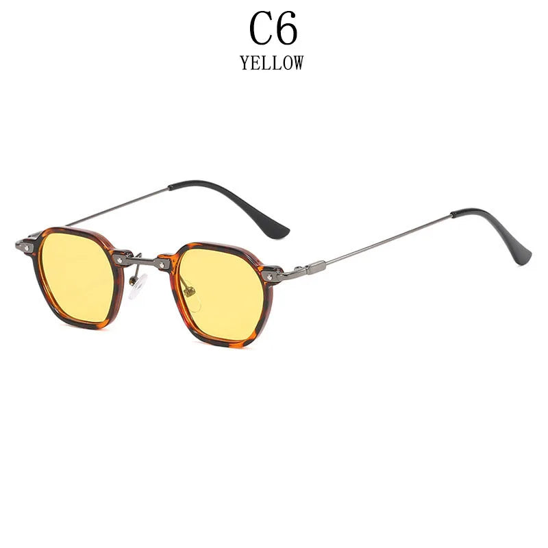 Small Punk Sunglasses For Men Vintage Steampunk Sunglasses