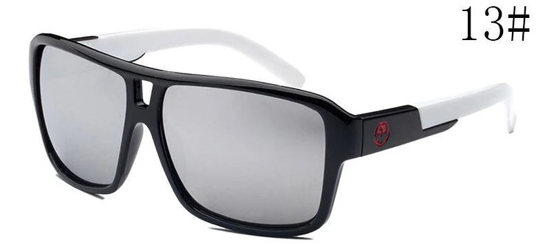 Square Sunglasses Men Dragon Brand Designer Mirror Driving