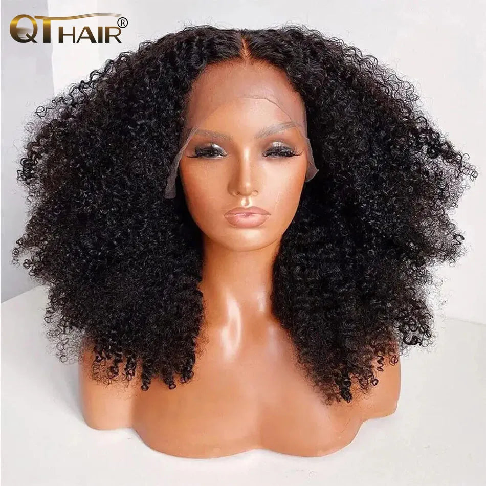 QT Afro Kinky Curly Lace Front Wigs 13x4