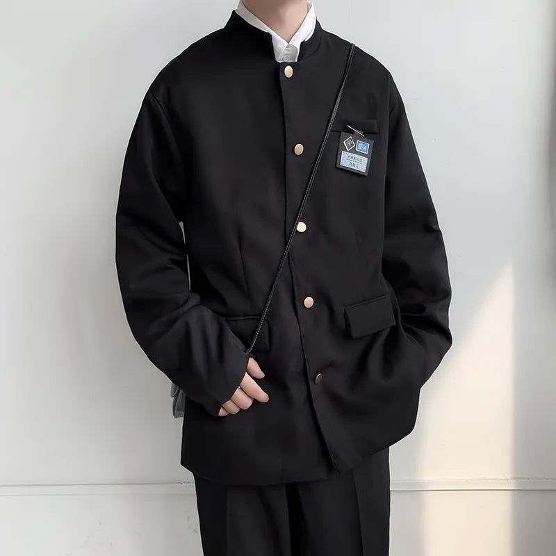 Japanese College Uniform Jacket Stand-up Collar Suit Jacket