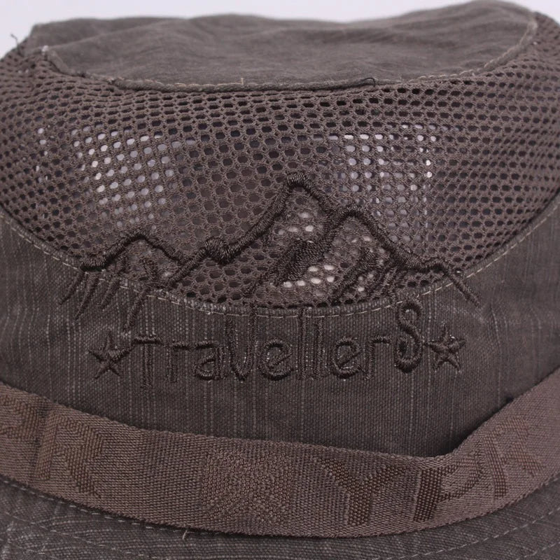 Men's Cap Summer Mesh Breathable Retro 100% Cotton