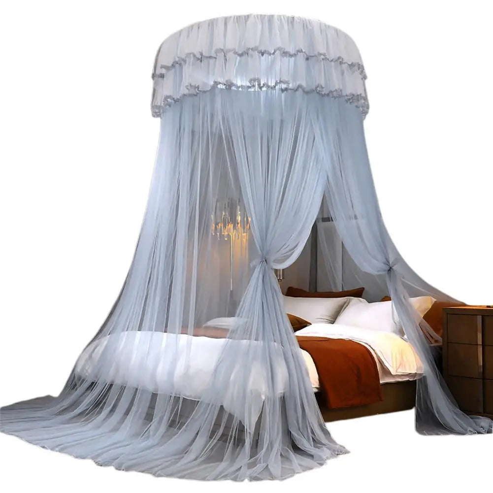 Breathable Hanging Mosquito Net Top Hook Lace Bed