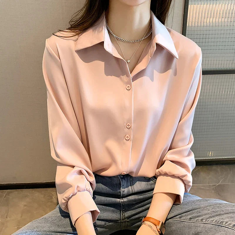 Plus Size Shirts Spring Summer Fashion Female Long