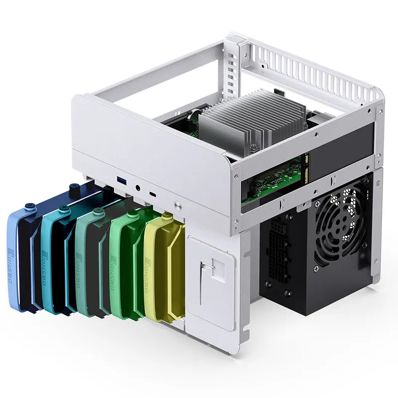 JONSBO N2 White Aluminum NAS Chassis ITX Version