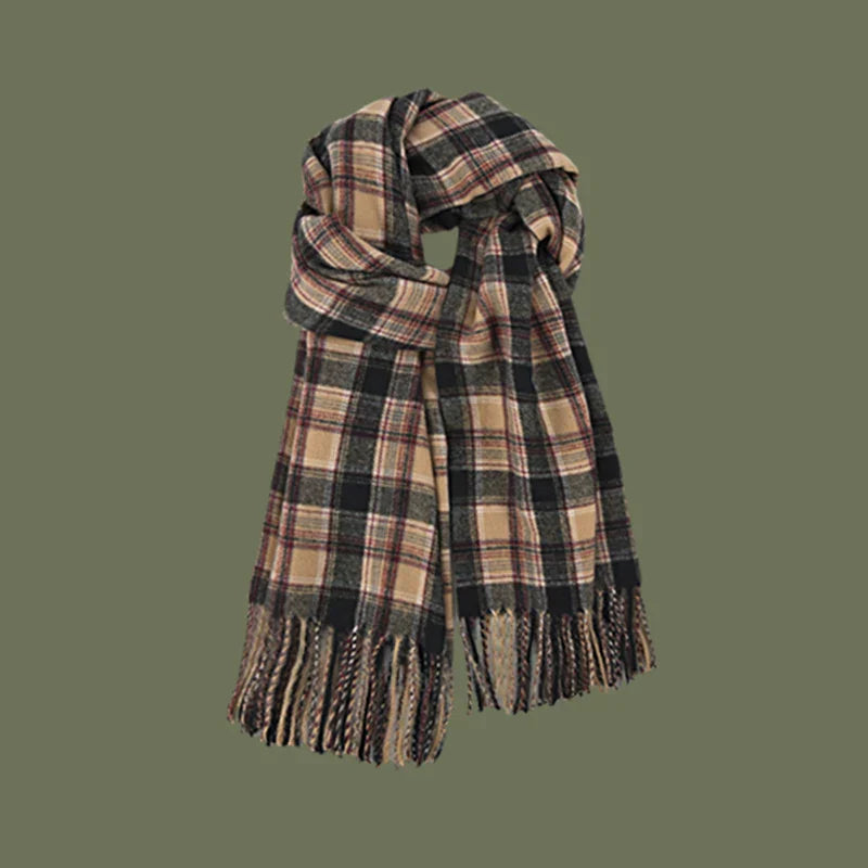 New 2023 Imitation Cashmere Women Scarf Winter Preppy